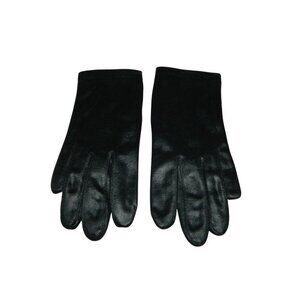 VTG FOWNES 100% Silk Lined Black Tailored Gloves Size 6